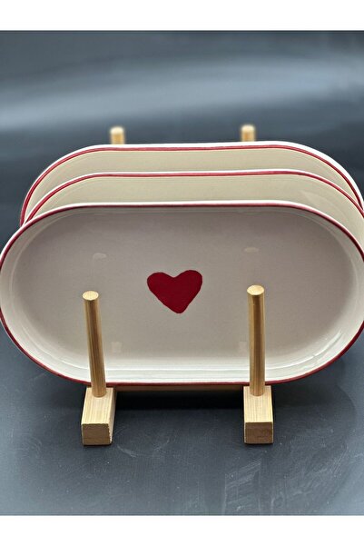 MeGgDecor 1 طبق قارب على شكل قلب 23*13 سم