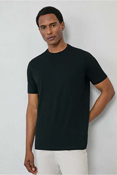 Kiğılı Bisiklet Yaka Slim Fit %100 Pamuk Tişört