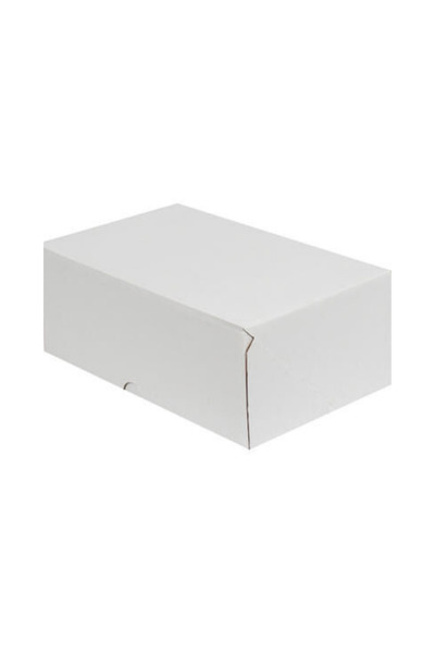 Genel Markalar 25x20x10 cm Beyaz E-Ticaret Kutusu Yapıştırma Kutu 4 Nokta 10 ...