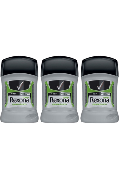 Rexona Set 3 BUCATI DEODORANT Men Stick Quantum Dry 50 ml