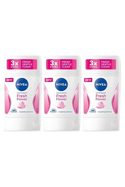 NIVEA Set 3 bucati Stick Antiperspirant Fresh Flower Pentru Femei 50ml
