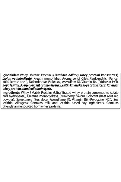 Hardline Whey 3 Matrix 908 gr Protein Tozu Çilekli Aromalı