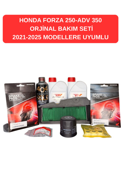 Honda Forza 250 2021-2025 Uyumlu Orjinal Bakım Seti