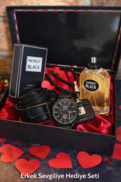 expreshediye Erkek Sevgiliye Hediye Seti – Saat, Kemer, Kartlık-Cüzdan, Tesbi...