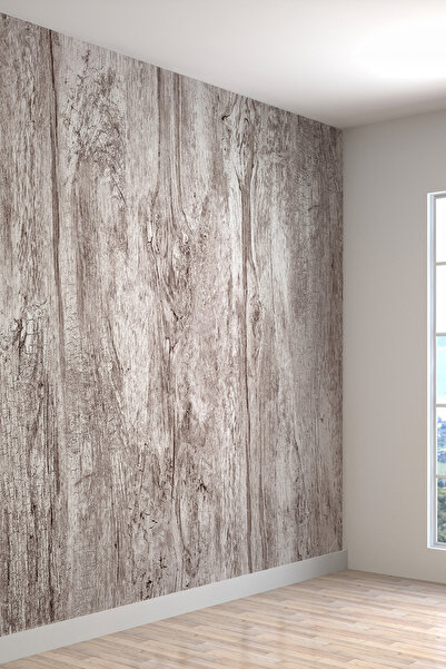 dreamwall Gri Yaşlı Ağaç Desenli Isı Ve Ses Yalıtımlı Sağlıklı Tekstil Duvar ...