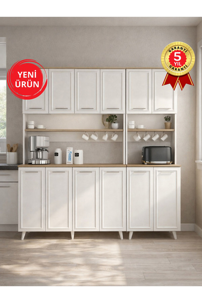 dorpek Potter 4 Kapaklı Mutfak Dolabı & Potter 2 Kapaklı Kahve Köşesi, Çok Am...