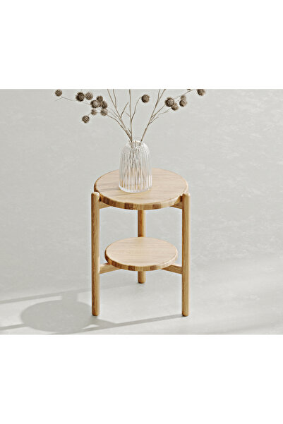 Normod Norac Masif Meşe Yan Sehpa Small