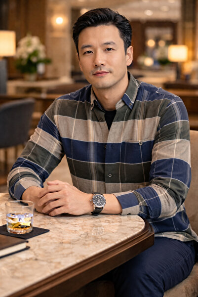 Varetta Erkek Lacivert Kışlık Gömlek Cepli Kareli Geniş Kesim