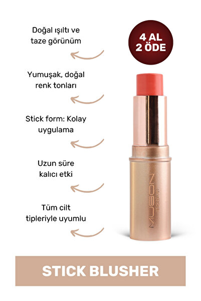 Muson Stick Blusher - Peach Echo Şeftali