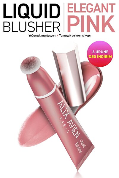 Alix Avien Yoğun Pigmentli E Vitaminli Mat Bitişli Kremsi Likit Allık - Liqui...
