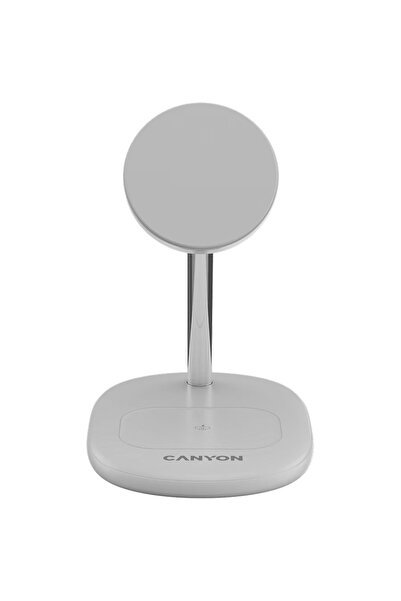 CANYON Stație de încărcare, WCS-205 Qi2, 15 W, 2 în 1, wireless, alb