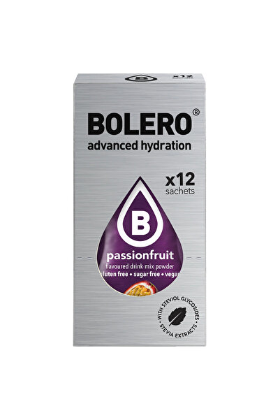 Bolero منكهات ترطيب وتحلية المياه نكهة باشن فروت (12 حبة) - Advanced Hydratio...