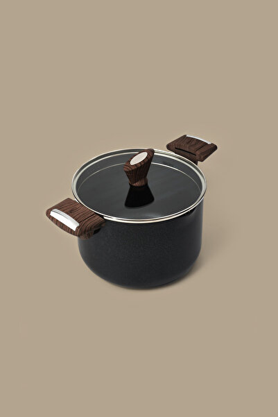 Gigilli Titanium Pasta Pot 22 cm Black