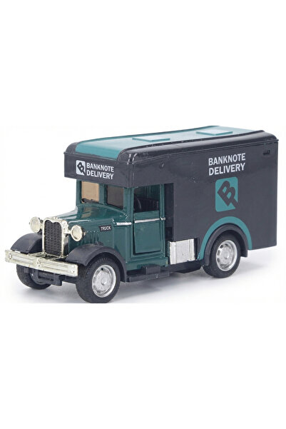 Generic سيارة ألعاب كلاسيكية لنقل الأموال - مجسم معدني متين قابل للسحب للخلف ...