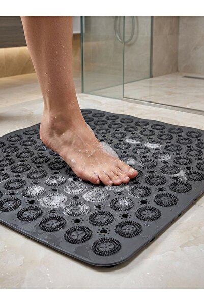 MappleHome Covoraș de baie cu masaj din silicon cu ventuză 54x54