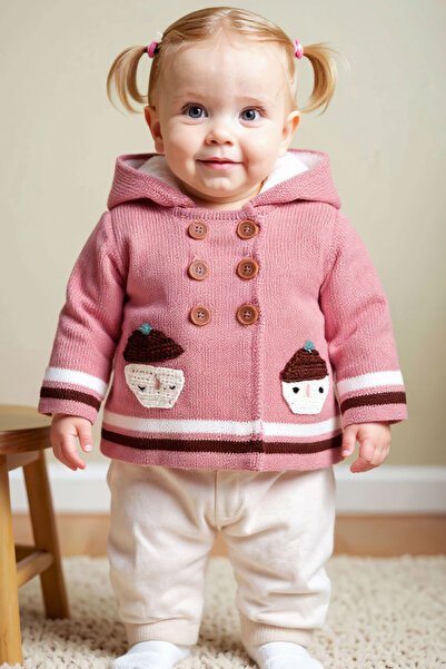 Boboli Baby Girl Fruit Patterned Jacket