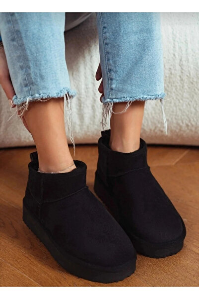 Lively Stylish Andra Black Cizme de zi cu zi confortabile pentru femei, cu ta...