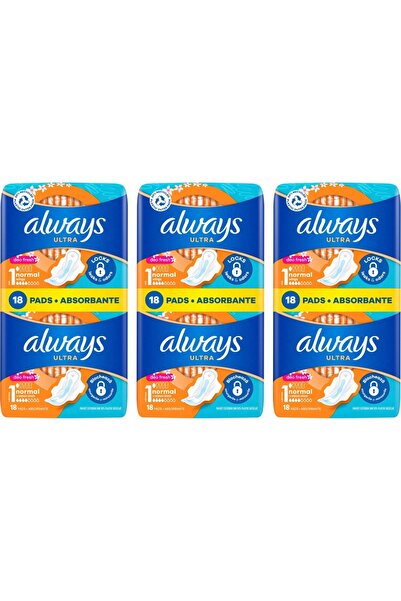 Always Set of 3 ABSORBENT PADS 18PCS DEO FRESH NORMAL PLUS