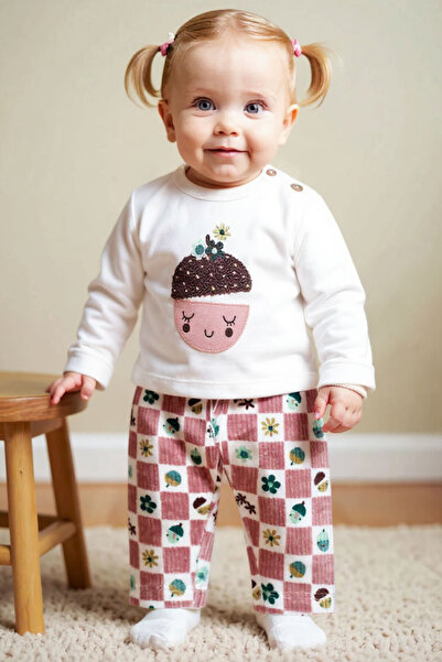 Boboli مجموعة فلور فروت للفتيات الصغيرات مطبوع