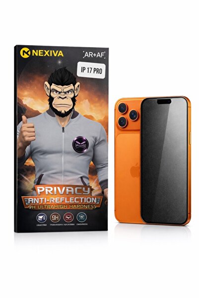 Nexiva زجاج غوريلا هايلايت غير قابل للكسر 9D تغطية كاملة متوافق مع آيفون 17 برو