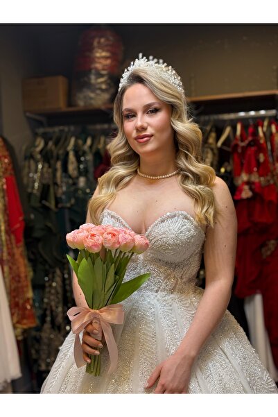 Bridal Luxe Ivory Bloom Gelin çiçeği