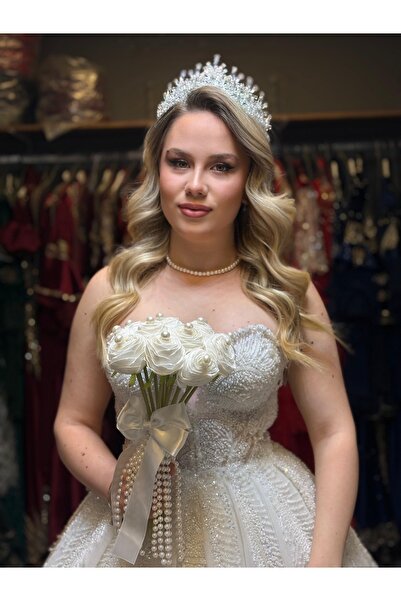 Bridal Luxe Pearl Grace Gelin çiçeği