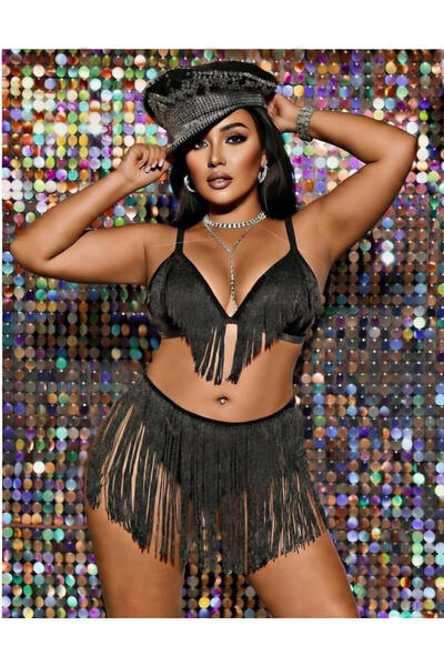 Nathalie Lingerie Kadın Mor Dantel Detaylı Tül Gecelik B-2049