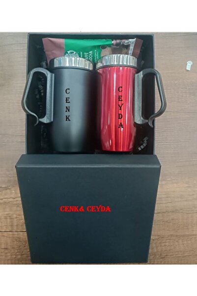 LADİJİTAL BASKI ÇÖZÜMLERİ 2 Lİ SEVGİLİ TERMOS SETİ