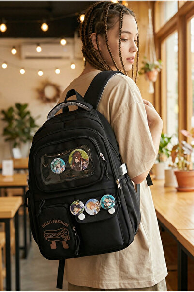 Kawaii Kore Tarzı Premium İthal Aksesuarlı Okul Çantası Sırt Çantası