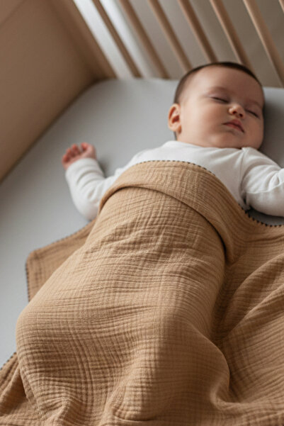 MAHFEL 4 Layer 100% Cotton Muslin Baby Blanket