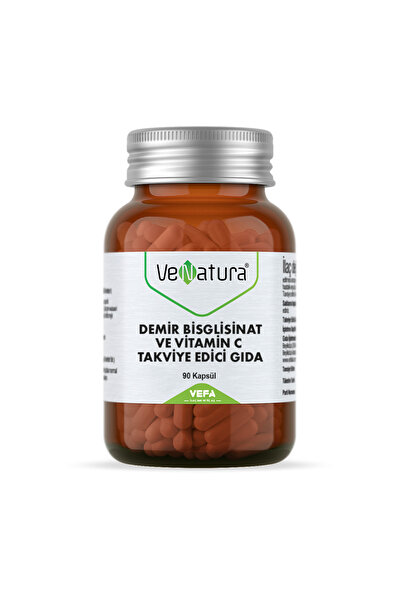 VeNatura Demir Bisgilisinat Vitamin C 90 Kapsül