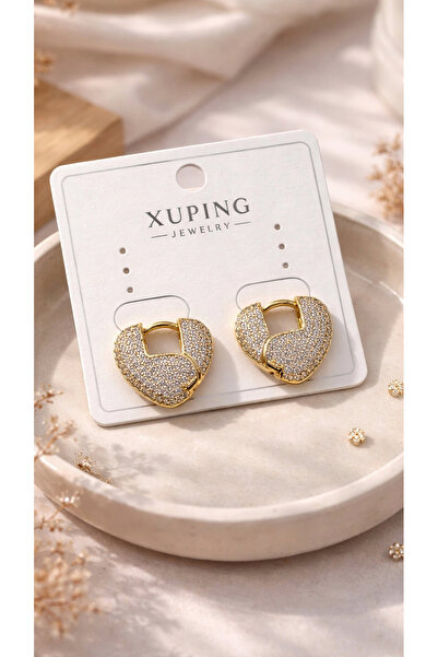 Asel PIRLANTA TAŞLI ZİRKON KALP KÜPE