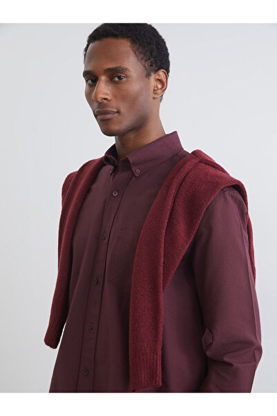 LC Waikiki Ανδρικό πουκάμισο με μακρυμάνικο μοντέρνο σχέδιο Vision New Season...