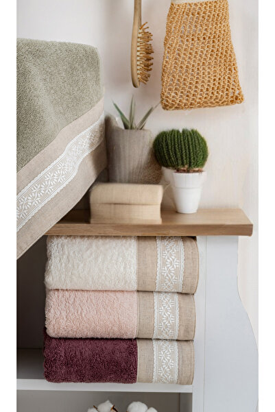 Nurpak 3 рушники для рук і обличчя з льону з гіпрі 50x90 см