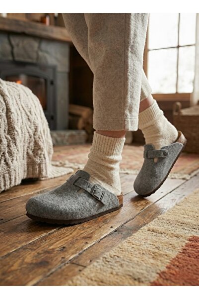 Mycorni Genuine Wool Felt Sabo House Slippers – Indoor, Orthopedic Cork Sole,...