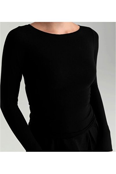 LUMİ Γυναικείο μακρυμάνικο κορμάκι με λεπτομέρεια στα δάχτυλα