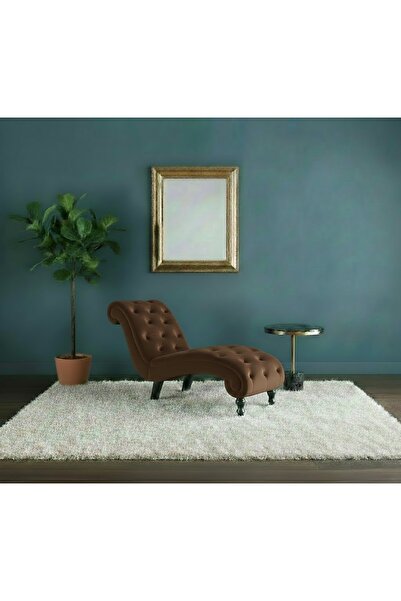 Ebrar Home Design Lüks Kadife Kapitoni Uzanma Koltuğu - Modern Josephine Köşe...