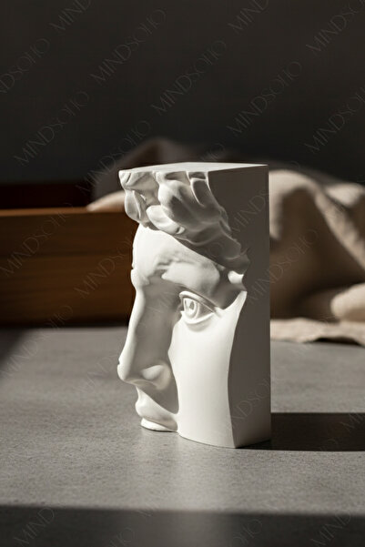 mindsoho Dekoratif Soyut Yüz İskandinav Tarzı Biblo Heykel Figür 15cm