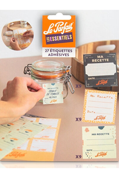 Le Parfait ملصقات للبرطمانات 27 قطعة