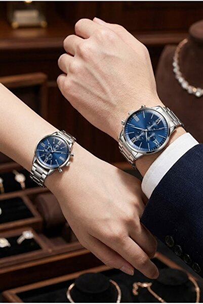 Leerybee Özel Kutulu 2 Adet Sevgili Saatleri Çift Kombini