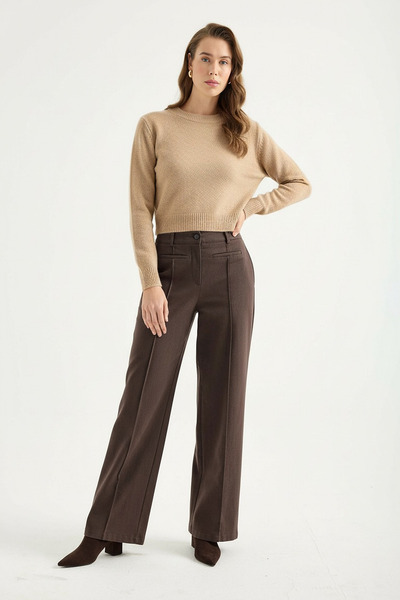Masha Kate Üst Dikişli Kanvas Pantolon