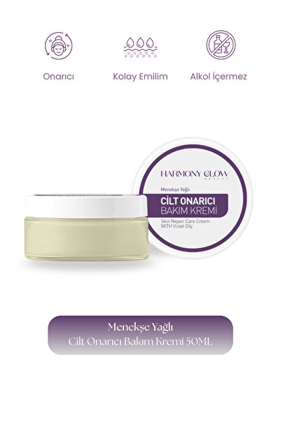 Harmony Glow Beauty Menekşe Yağlı Cilt Onarıcı Bakım Kremi