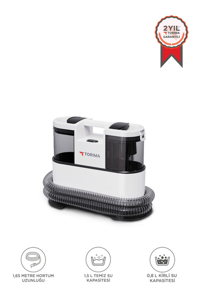 Torima Halı ve Koltuk Yıkama Cam Temizleme Leke Çıkartma Makinesi CX002B Beyaz