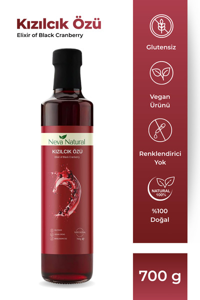 neva natural Kızılcık Özü 700 gr (Katkısız ve Koruyucusuz)