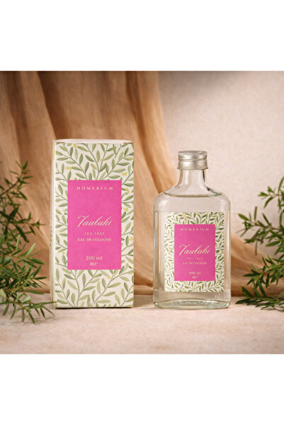 HOMERİUM Tsubaki Parfümlü Kolonya Çay Ağacı 200 ml Cam Şişe