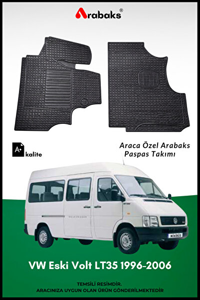 Arabaks VW Eski Volt LT35 1996-2006 Ticari Paspas Takımı Araca Özel (HAVUZLU,...