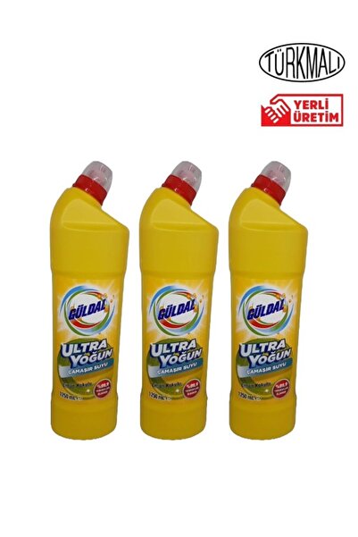 Güldal ÇAMAŞIR SUYU ULTRA YOĞUN GÜLDAL 1250 ML X 3 ADET LİMON KOKULU