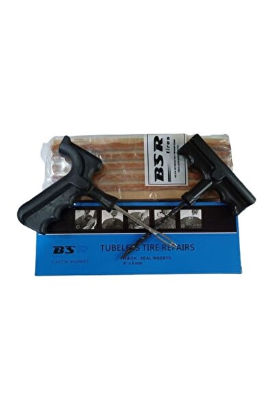 Bsr Dubleks Lastik Tamir Seti 2 Alet Ve 25 Ad Uzun Fitil