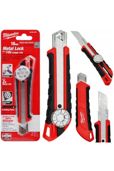 Milwaukee Ayarlı Maket Bıçağı 18 mm - Yüksek Kalite -