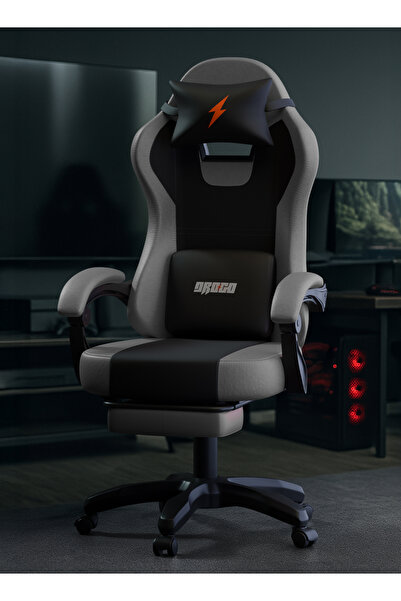 DROGO كرسي ألعاب مريح مزود بمسند للقدمين، ومسند ذراع قابل للتعديل، ومسند ظهر ...